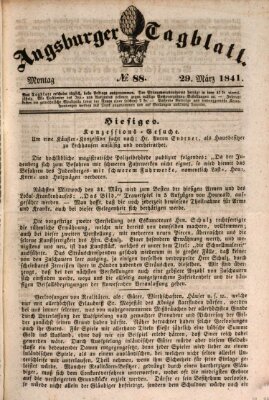 Augsburger Tagblatt Montag 29. März 1841