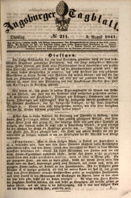 Augsburger Tagblatt Dienstag 3. August 1841