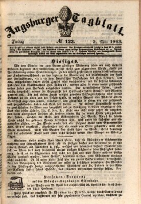 Augsburger Tagblatt Freitag 5. Mai 1843