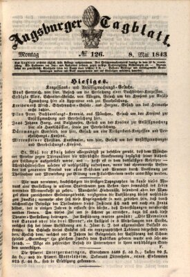 Augsburger Tagblatt Montag 8. Mai 1843