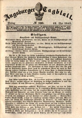 Augsburger Tagblatt Freitag 12. Mai 1843