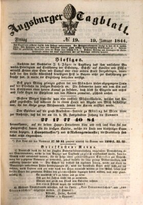 Augsburger Tagblatt Freitag 19. Januar 1844
