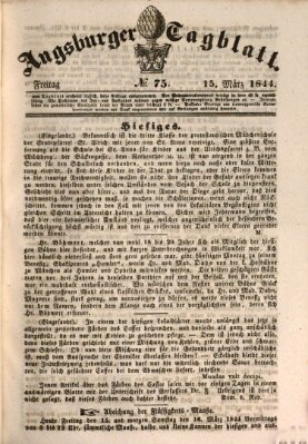 Augsburger Tagblatt Freitag 15. März 1844