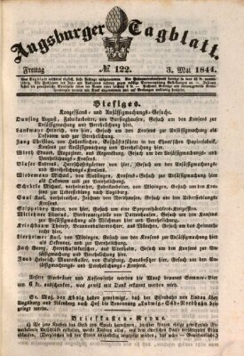 Augsburger Tagblatt Freitag 3. Mai 1844