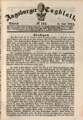 Augsburger Tagblatt Mittwoch 5. Juni 1844