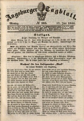 Augsburger Tagblatt Montag 17. Juni 1844