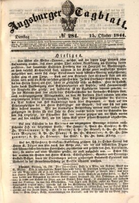 Augsburger Tagblatt Dienstag 15. Oktober 1844