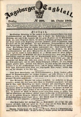 Augsburger Tagblatt Dienstag 29. Oktober 1844