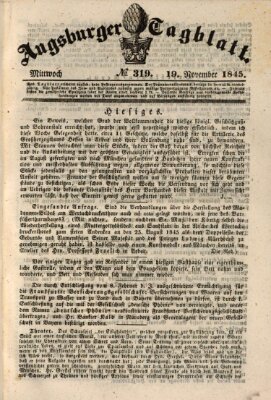 Augsburger Tagblatt Mittwoch 19. November 1845