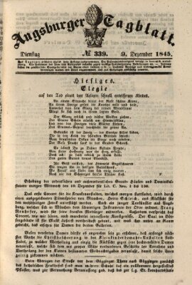 Augsburger Tagblatt Dienstag 9. Dezember 1845
