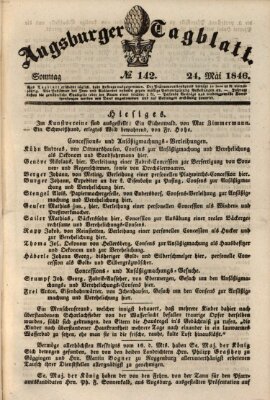 Augsburger Tagblatt Sonntag 24. Mai 1846