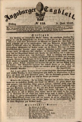 Augsburger Tagblatt Freitag 5. Juni 1846