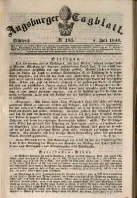 Augsburger Tagblatt Mittwoch 8. Juli 1846