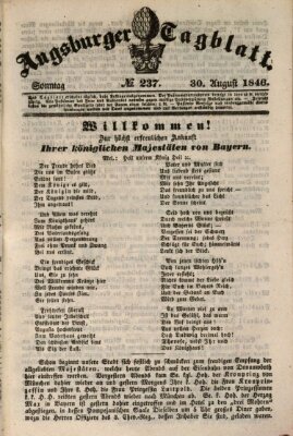 Augsburger Tagblatt Sonntag 30. August 1846