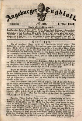 Augsburger Tagblatt Samstag 1. Mai 1847