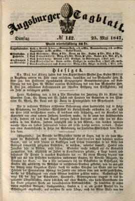 Augsburger Tagblatt Dienstag 25. Mai 1847