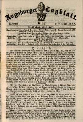 Augsburger Tagblatt Sonntag 6. Februar 1848