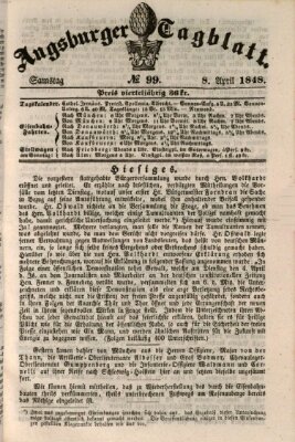 Augsburger Tagblatt Samstag 8. April 1848