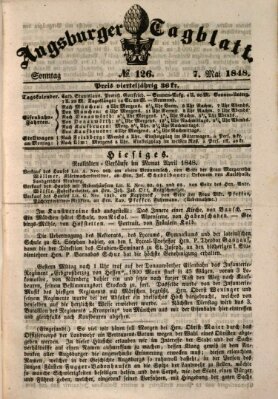 Augsburger Tagblatt Sonntag 7. Mai 1848