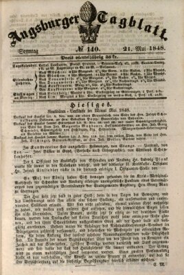 Augsburger Tagblatt Sonntag 21. Mai 1848