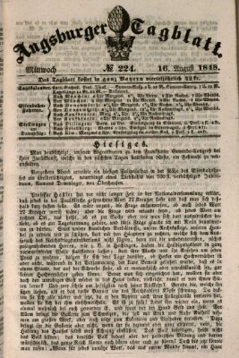 Augsburger Tagblatt Mittwoch 16. August 1848