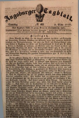 Augsburger Tagblatt Samstag 3. März 1849