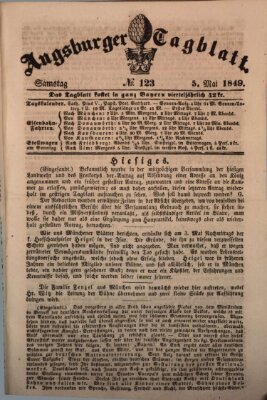 Augsburger Tagblatt Samstag 5. Mai 1849
