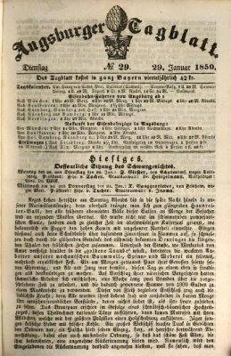 Augsburger Tagblatt Dienstag 29. Januar 1850