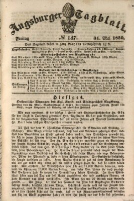 Augsburger Tagblatt Freitag 31. Mai 1850