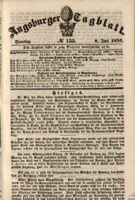 Augsburger Tagblatt Samstag 8. Juni 1850