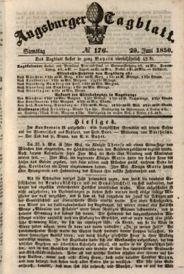 Augsburger Tagblatt Samstag 29. Juni 1850