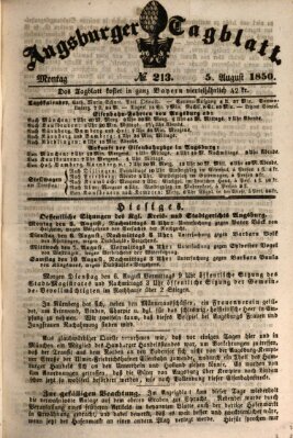 Augsburger Tagblatt Montag 5. August 1850