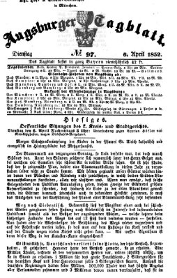 Augsburger Tagblatt Dienstag 6. April 1852