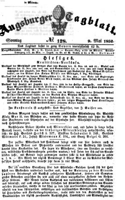 Augsburger Tagblatt Sonntag 9. Mai 1852