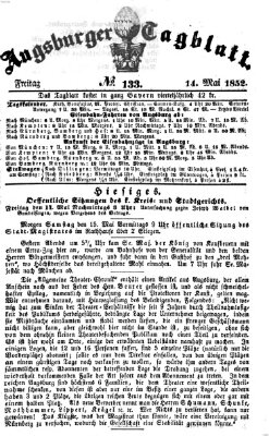 Augsburger Tagblatt Freitag 14. Mai 1852