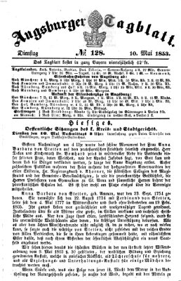 Augsburger Tagblatt Dienstag 10. Mai 1853