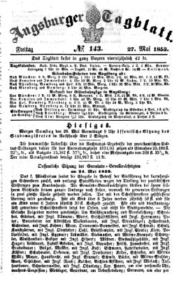 Augsburger Tagblatt Freitag 27. Mai 1853