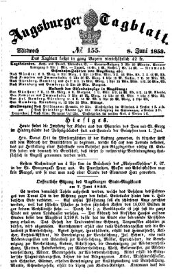 Augsburger Tagblatt Mittwoch 8. Juni 1853