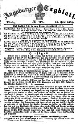Augsburger Tagblatt Dienstag 28. Juni 1853