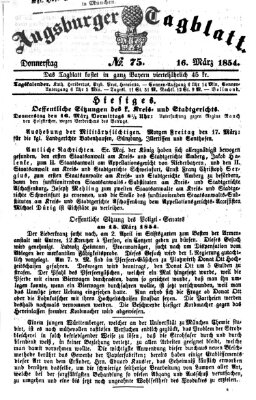 Augsburger Tagblatt Donnerstag 16. März 1854