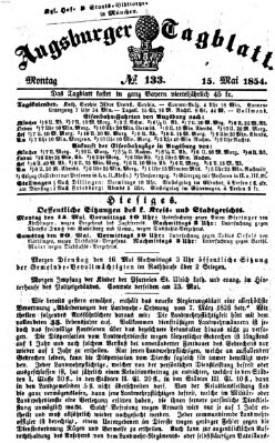 Augsburger Tagblatt Montag 15. Mai 1854
