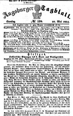 Augsburger Tagblatt Samstag 20. Mai 1854