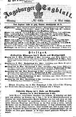 Augsburger Tagblatt Montag 7. Mai 1855