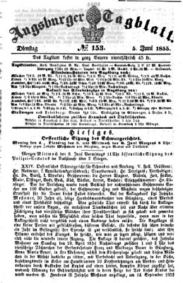 Augsburger Tagblatt Dienstag 5. Juni 1855