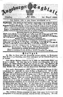 Augsburger Tagblatt Dienstag 14. August 1855