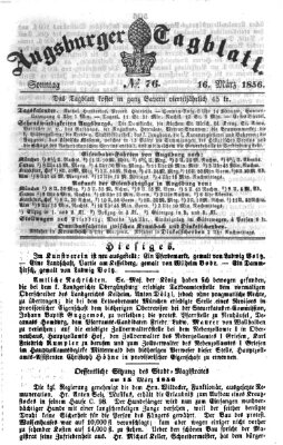 Augsburger Tagblatt Sonntag 16. März 1856
