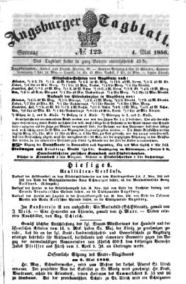 Augsburger Tagblatt Sonntag 4. Mai 1856