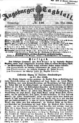Augsburger Tagblatt Donnerstag 29. Mai 1856