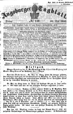 Augsburger Tagblatt Freitag 30. Mai 1856