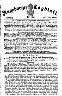 Augsburger Tagblatt Samstag 28. Juni 1856